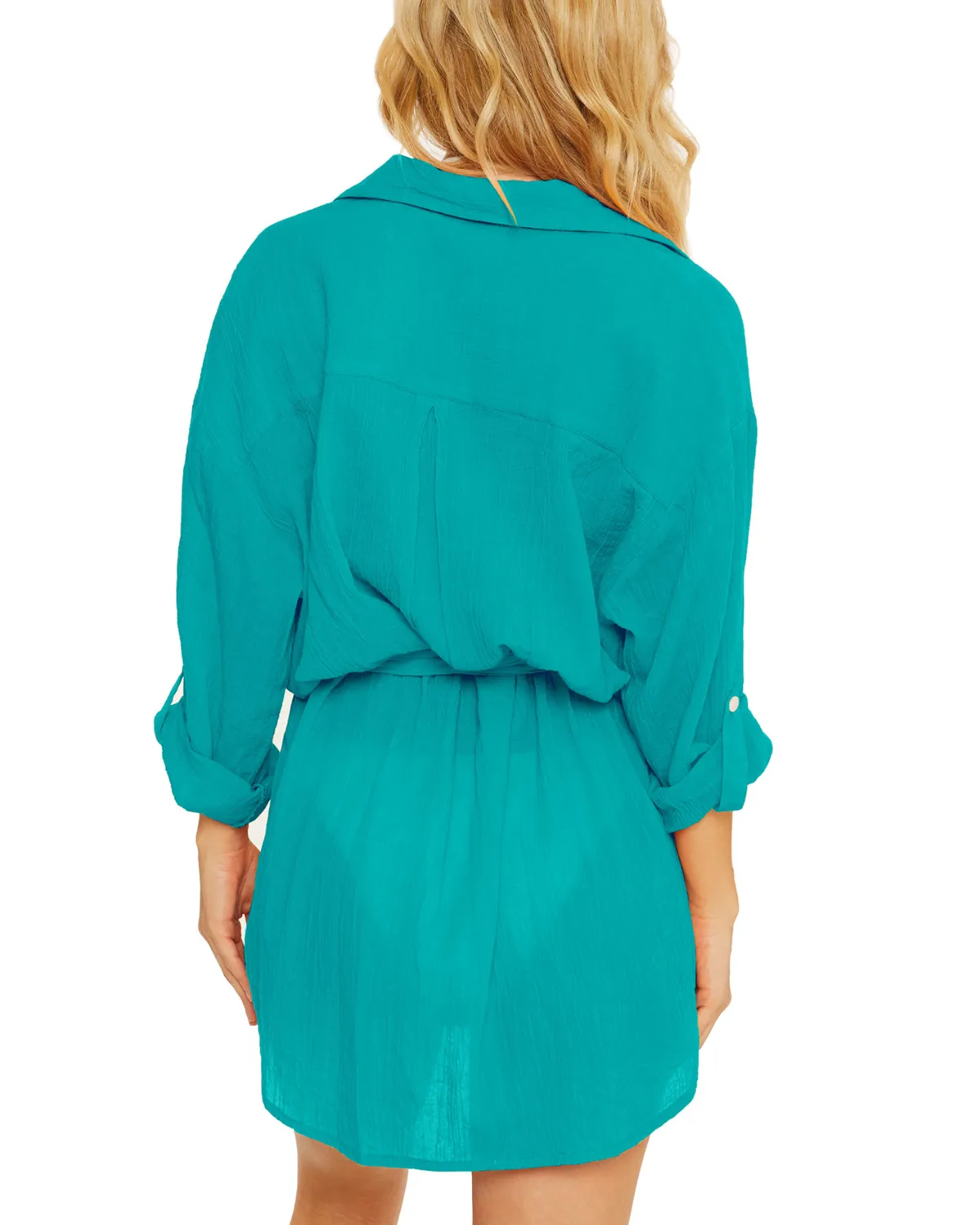 2024 Becca by Rebecca Virtue Gauzy Shirt Dress (More colors available) - 6039371