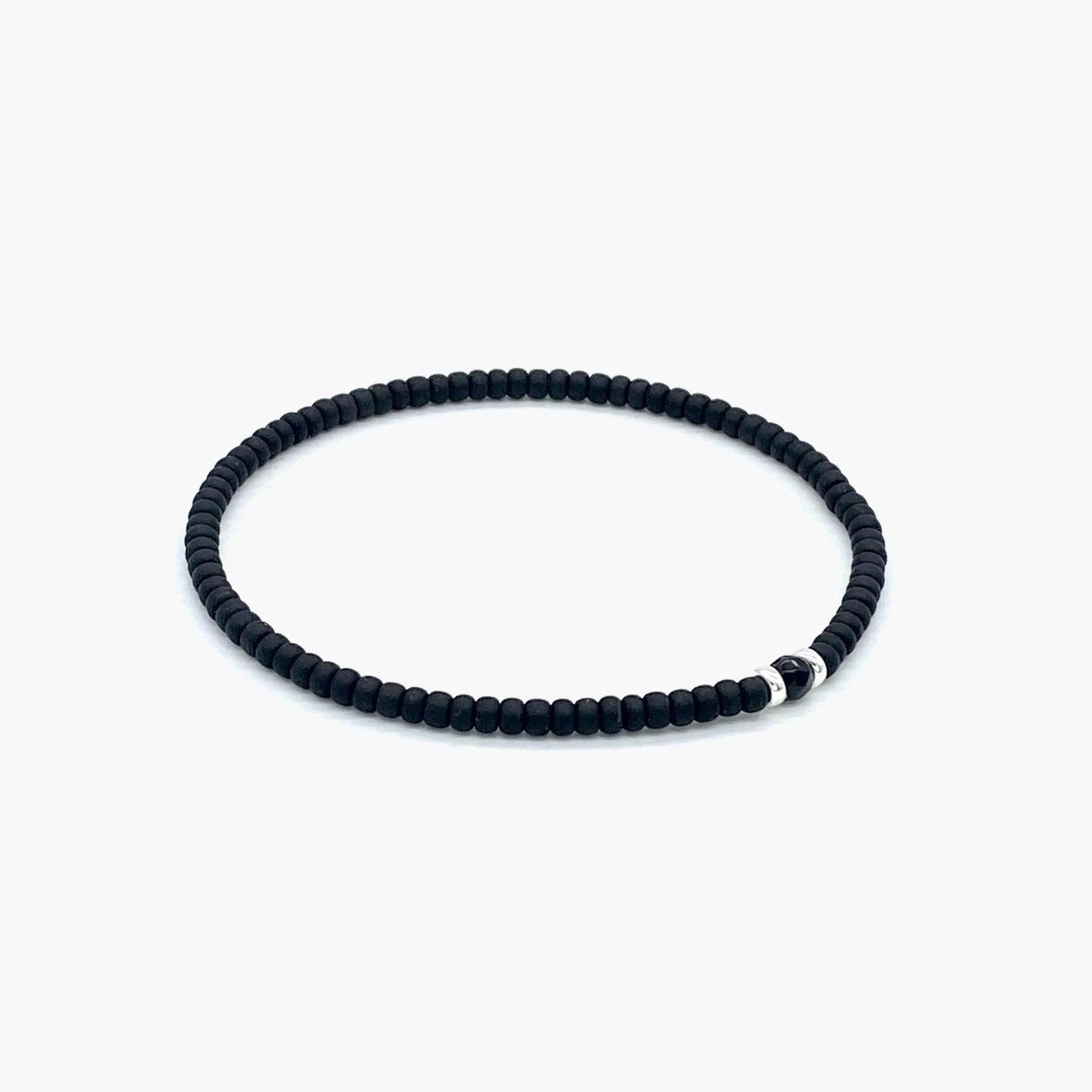 2mm Beads Dandy Bracelet (Matte Black)