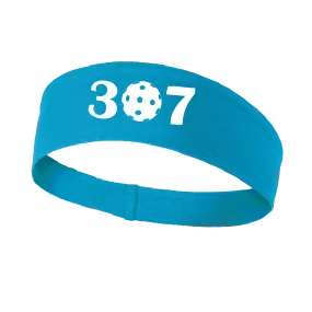 307 Wyoming Pickleball Club | Pickleball Headband | 100% Polyester