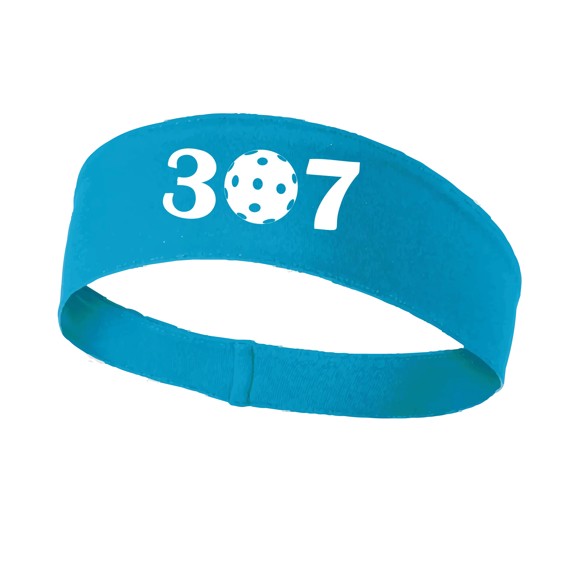 307 Wyoming Pickleball Club | Pickleball Headband | 100% Polyester