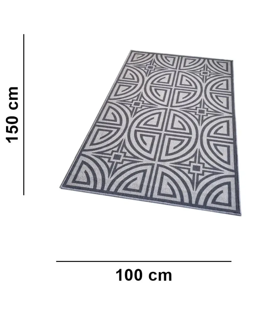 Acient Greek Anti- Slip Nylon Area Rug | 3 x 5 Ft