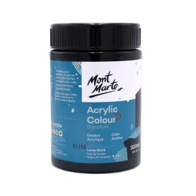 Acrylic Colour Paint Signature 300ml (10.1 US fl.oz) - Lamp Black