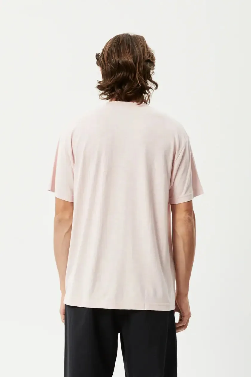 Afends liquid haze - hemp boxy t-shirt - lotus