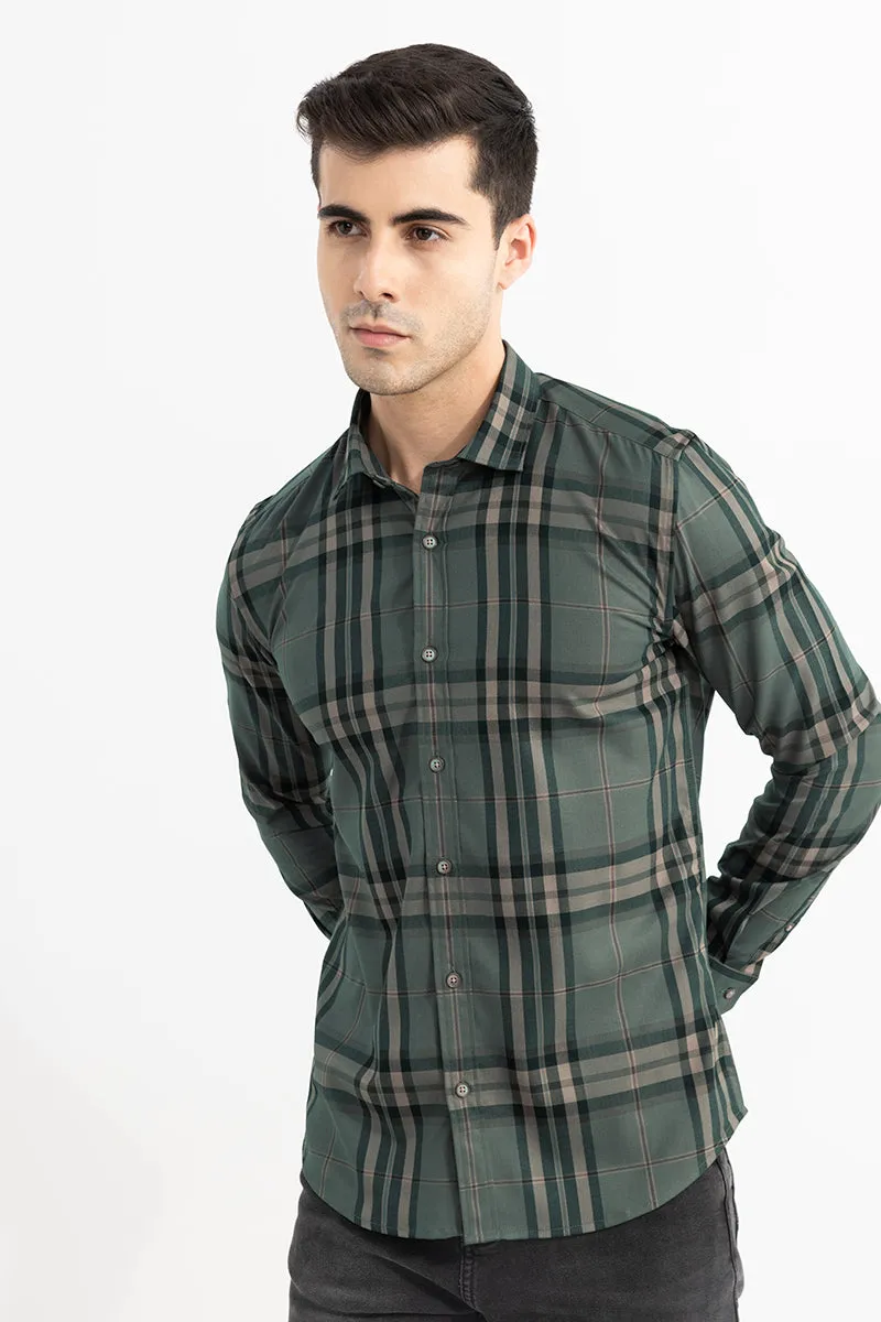 Albert Check Olive Shirt