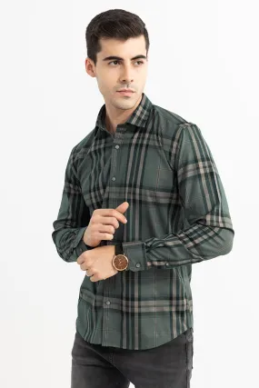 Albert Check Olive Shirt