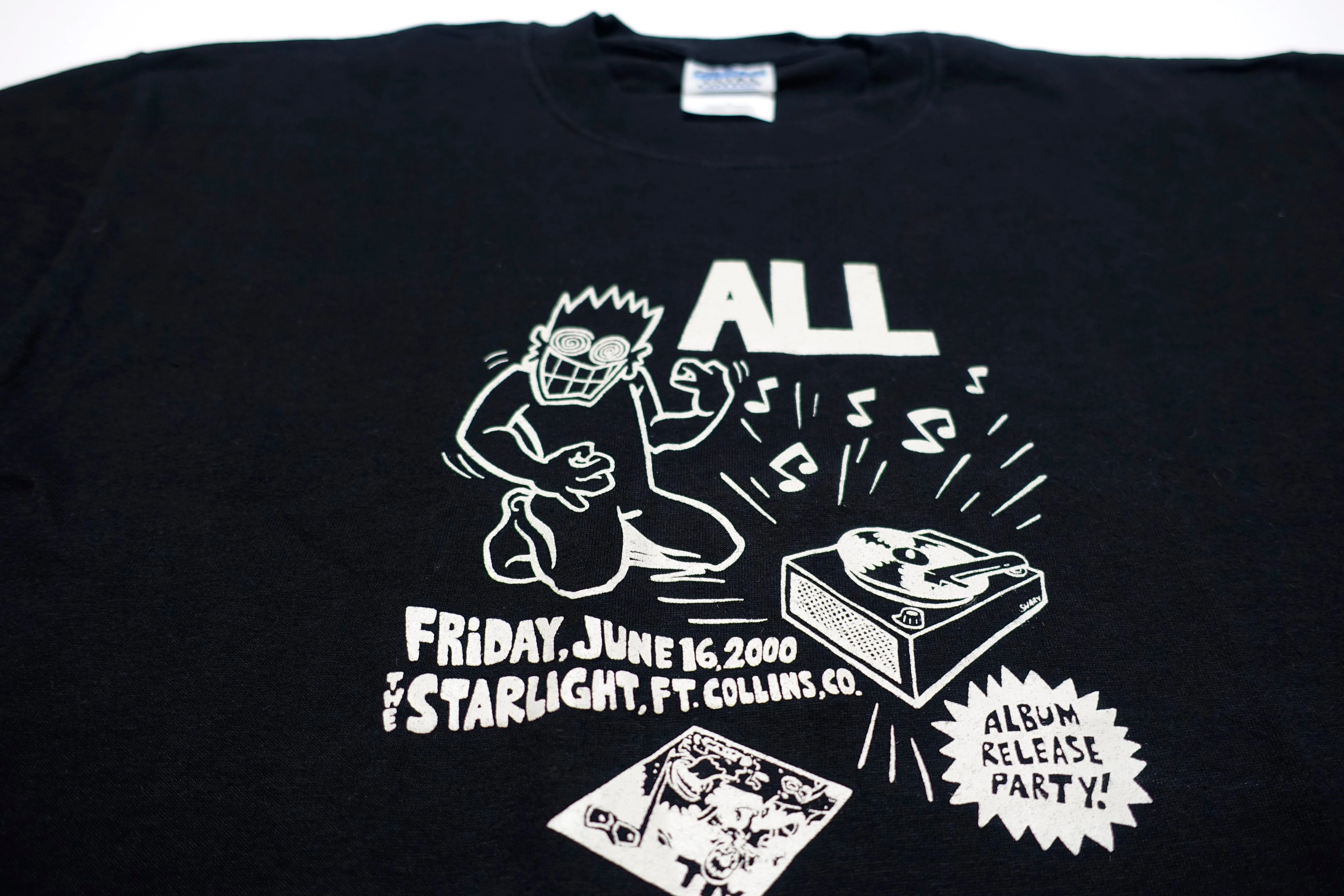 ALL - Problematic Record Release Show 2000 Tour Shirt Size Large