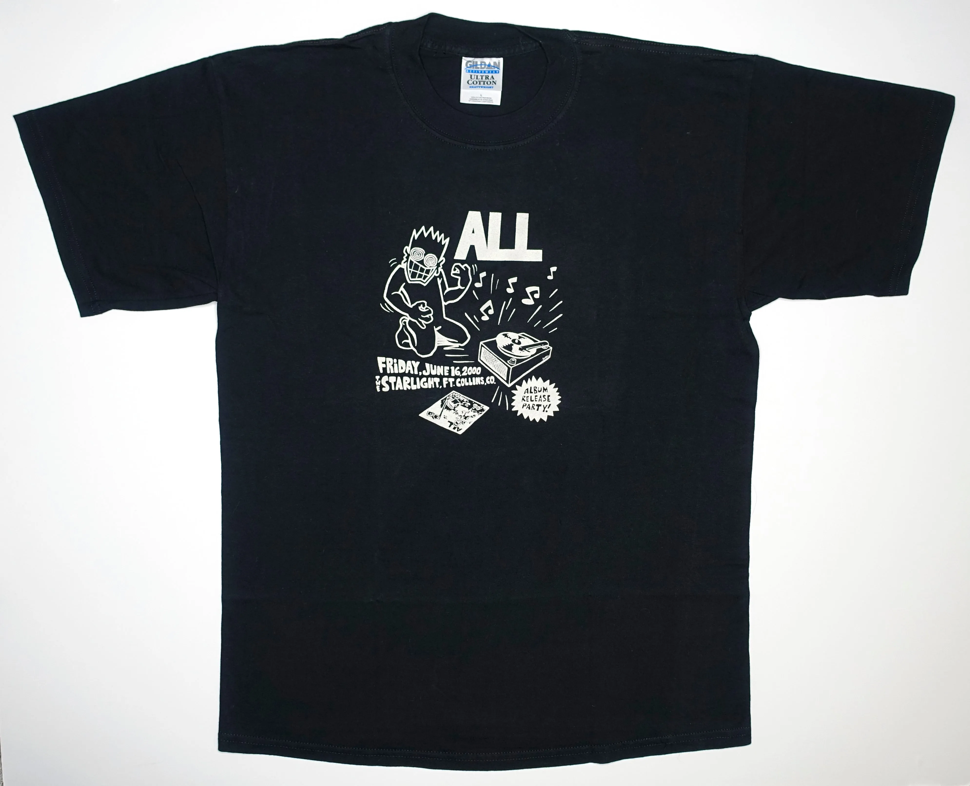 ALL - Problematic Record Release Show 2000 Tour Shirt Size Large