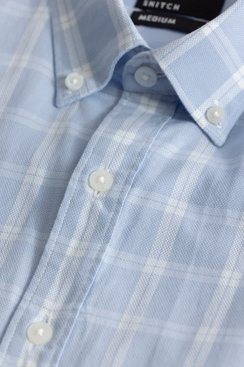 Antonio Light Blue Checks Shirt