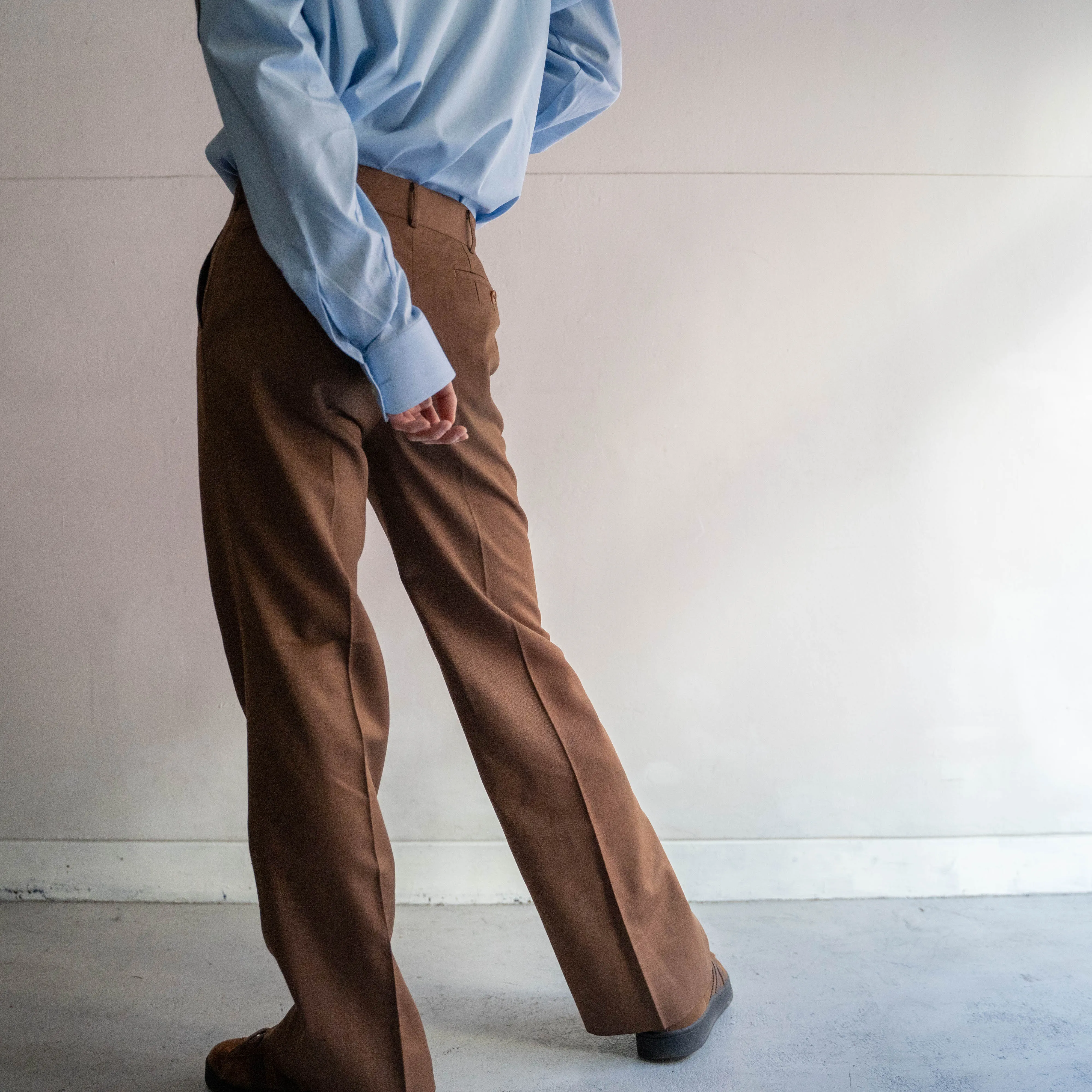 around 1980s japan vintage brown slacks