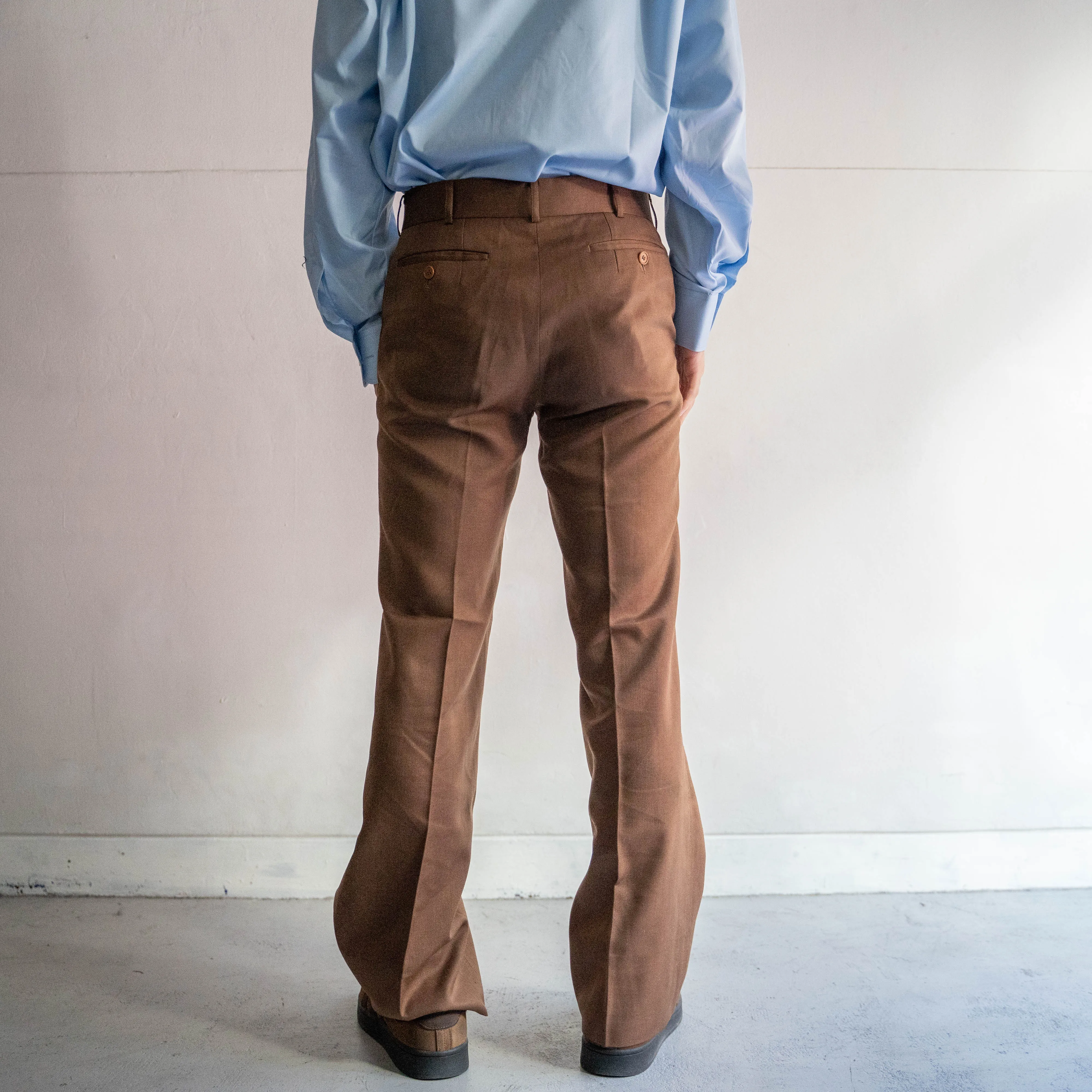 around 1980s japan vintage brown slacks