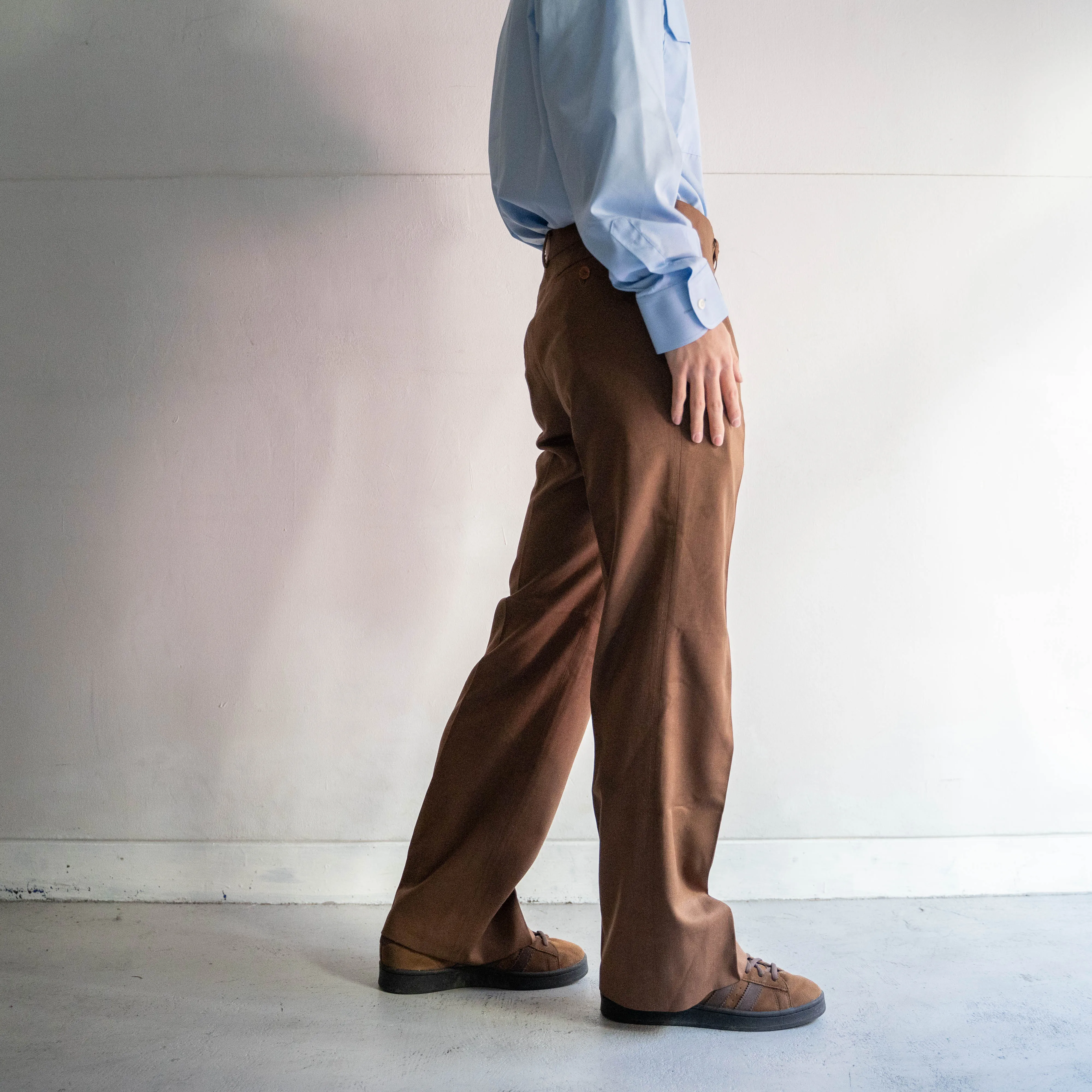 around 1980s japan vintage brown slacks