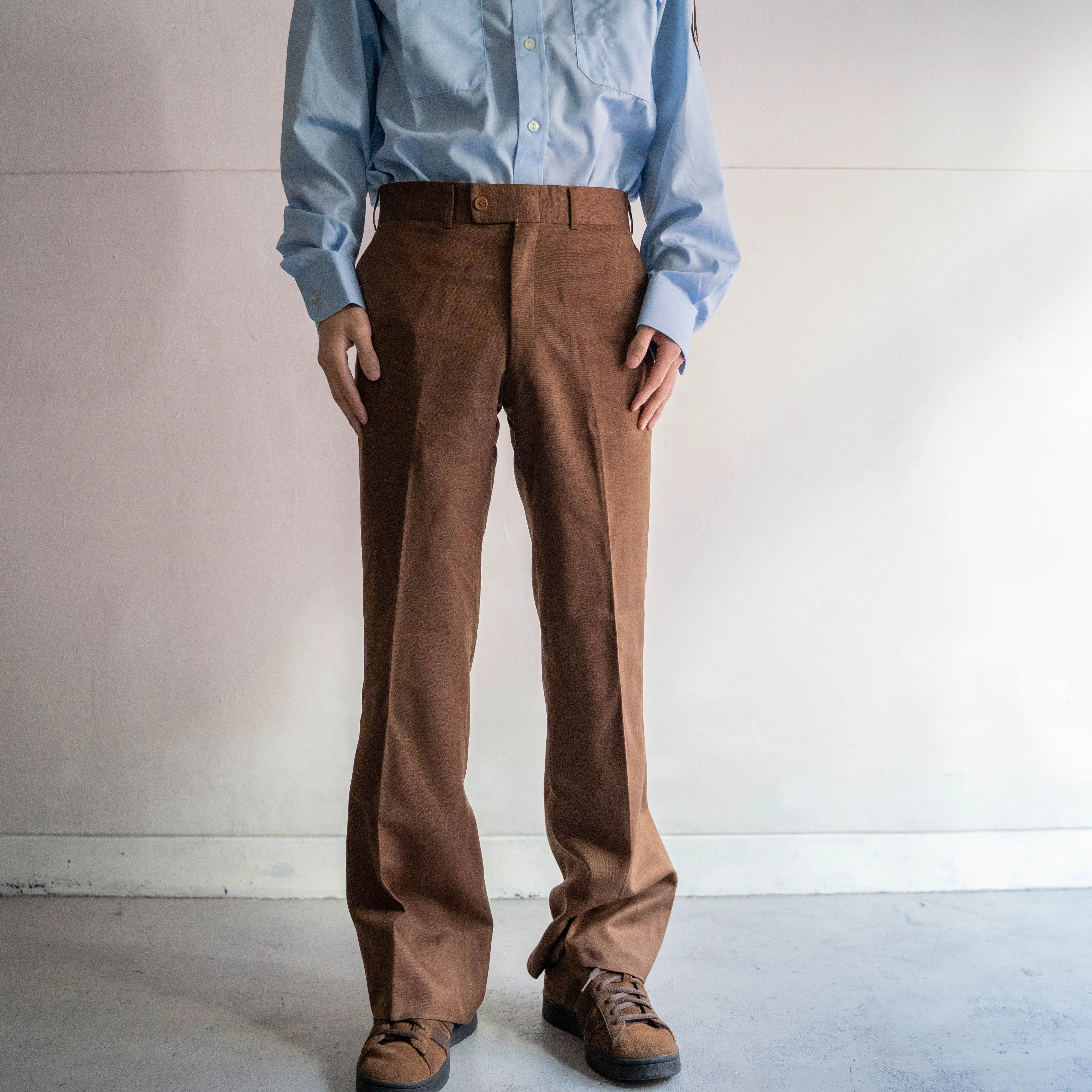 around 1980s japan vintage brown slacks