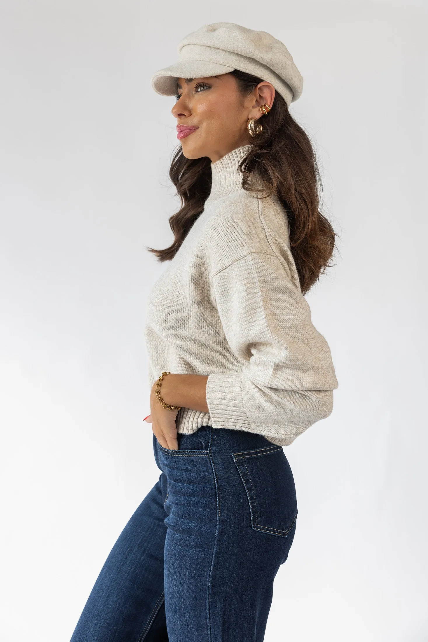 ASTR The Label Fiala Oatmeal Sweater