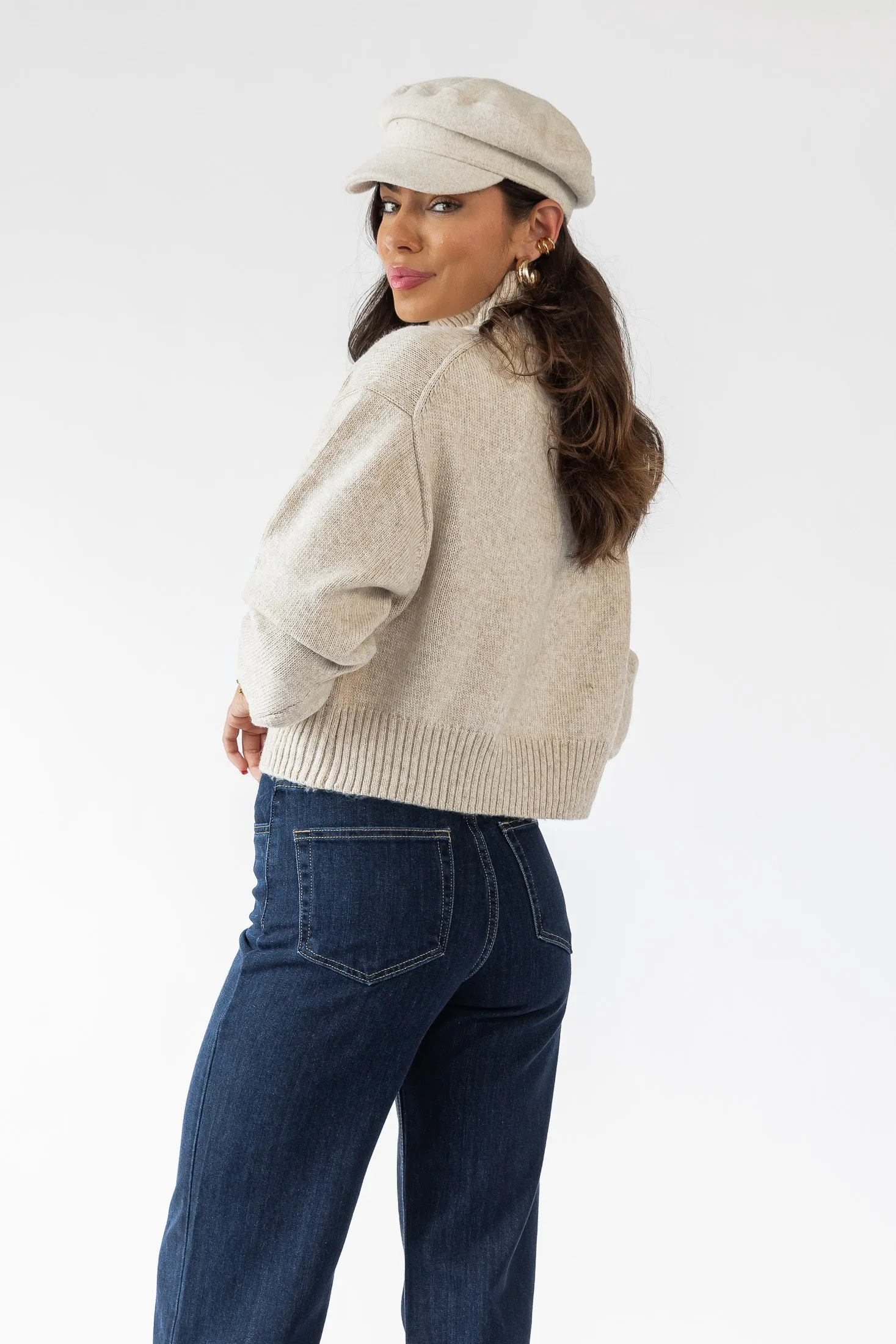 ASTR The Label Fiala Oatmeal Sweater