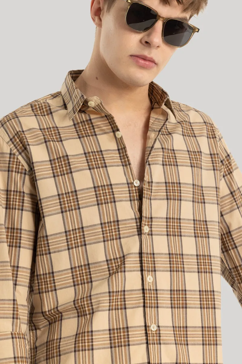 Beige Checks Shirt