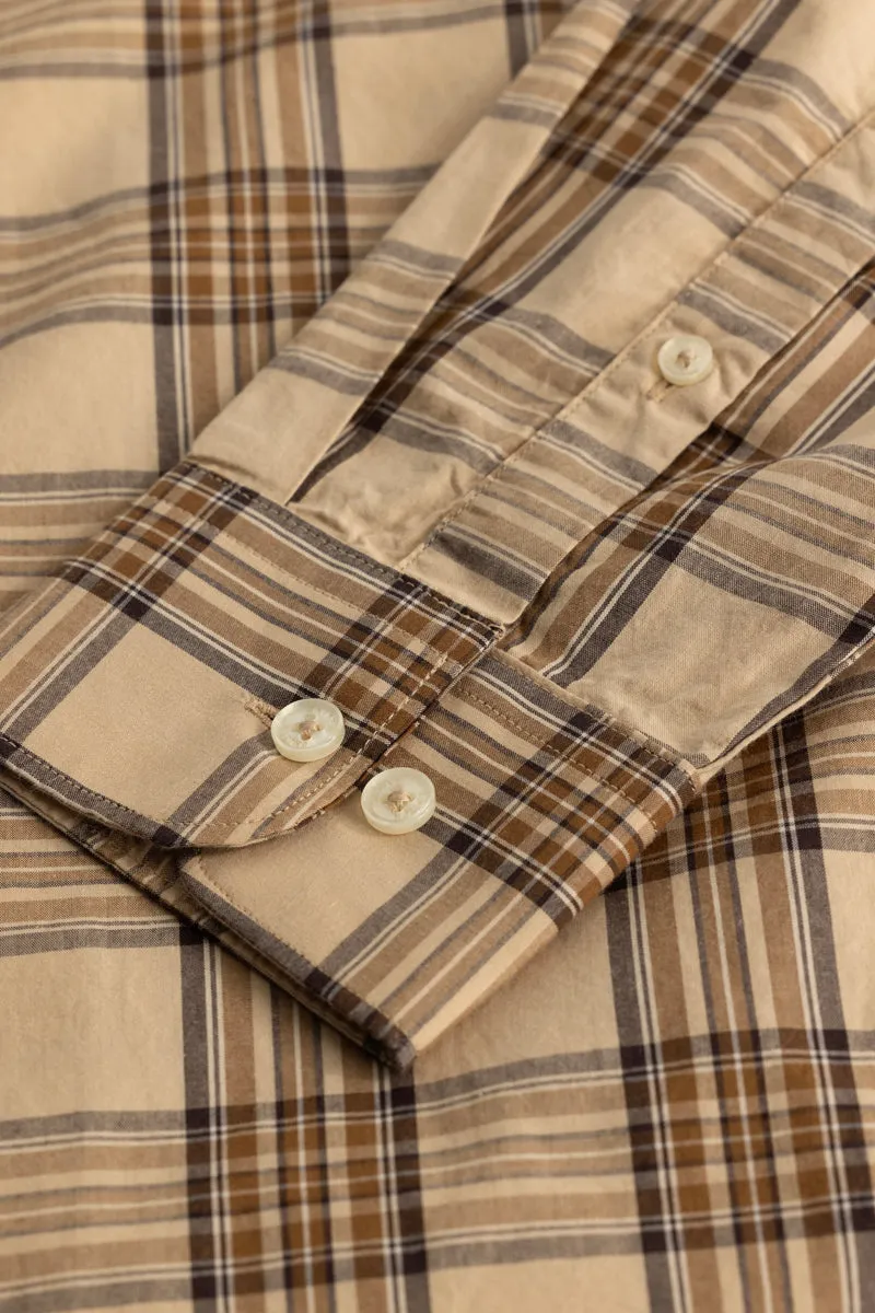 Beige Checks Shirt