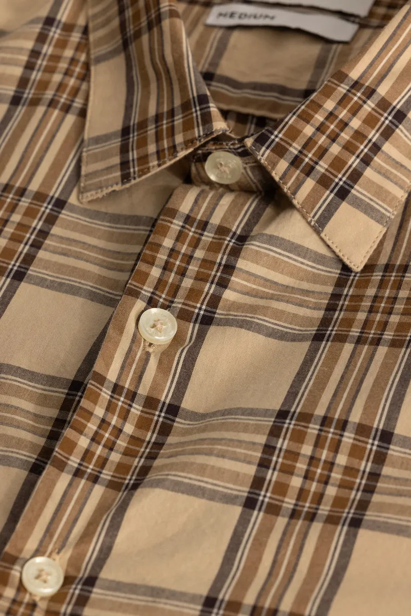 Beige Checks Shirt