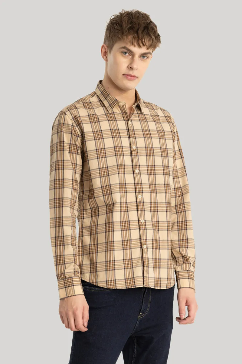 Beige Checks Shirt