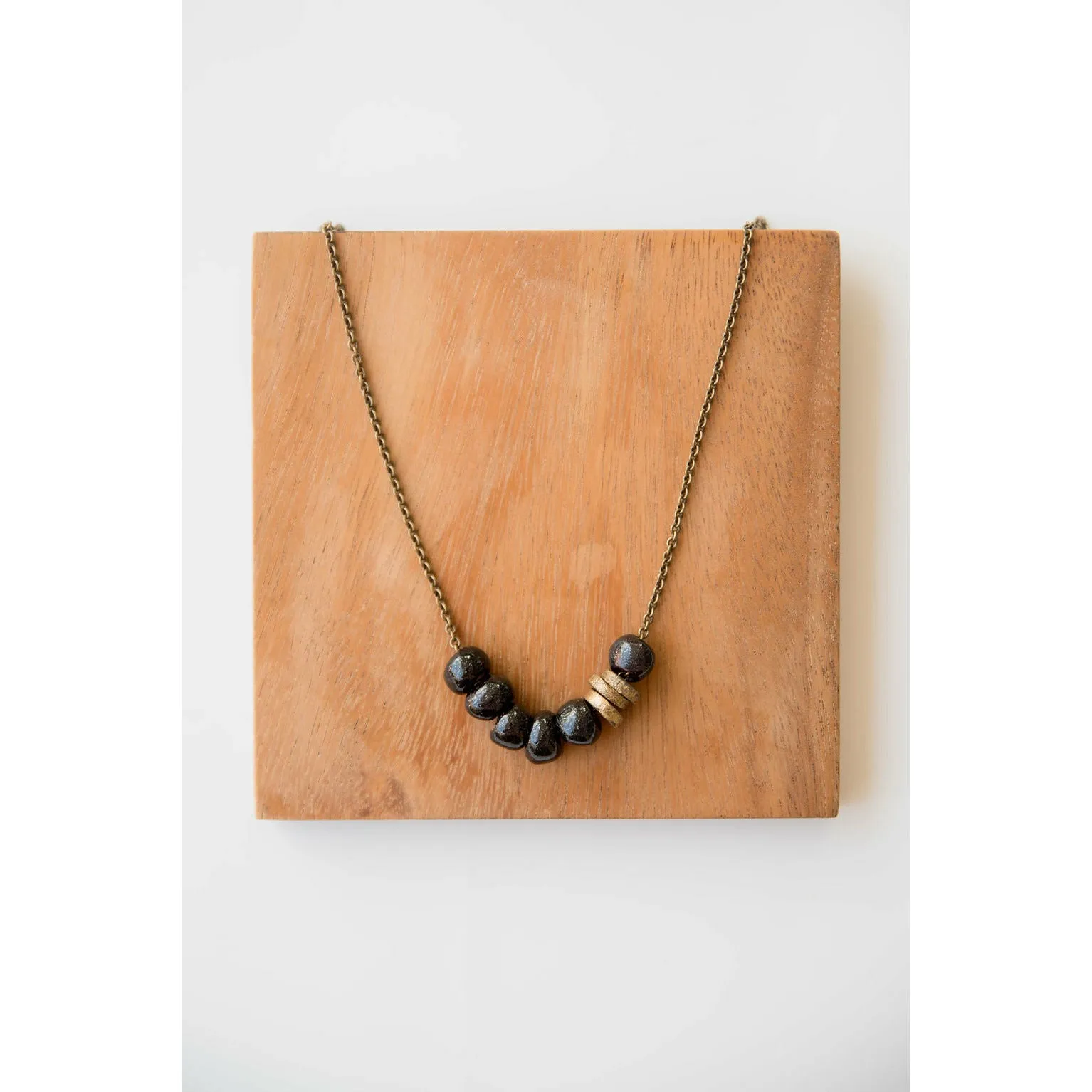 Bel Koz Simple Bead Clay Necklace