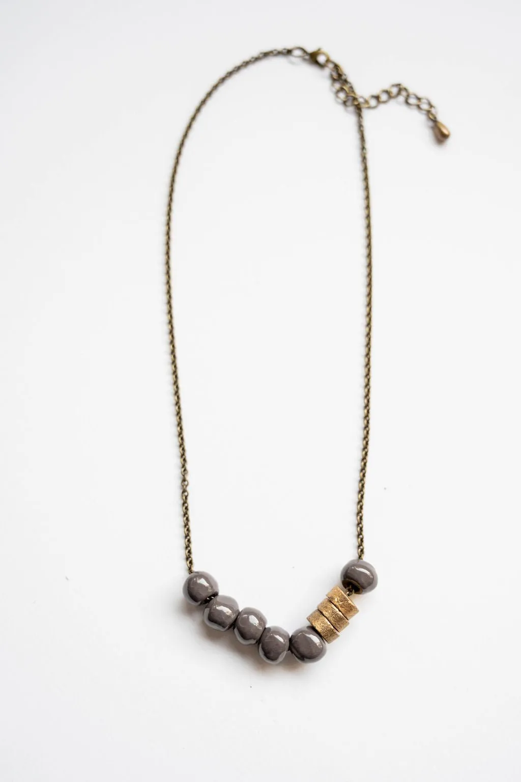 Bel Koz Simple Bead Clay Necklace