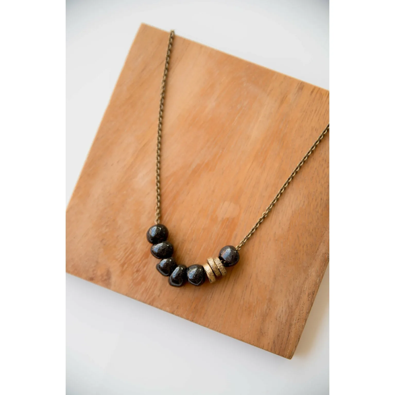 Bel Koz Simple Bead Clay Necklace