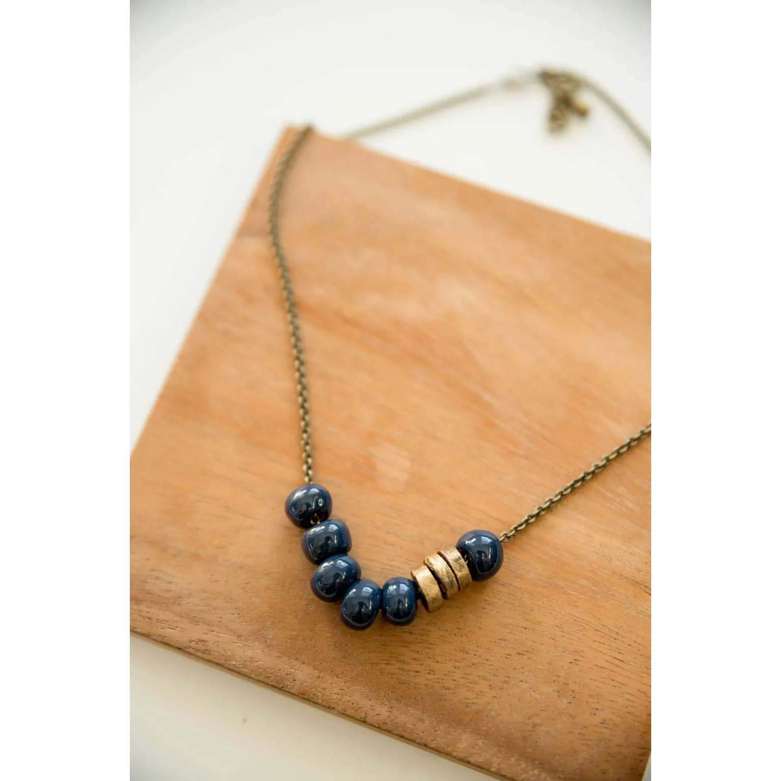 Bel Koz Simple Bead Clay Necklace