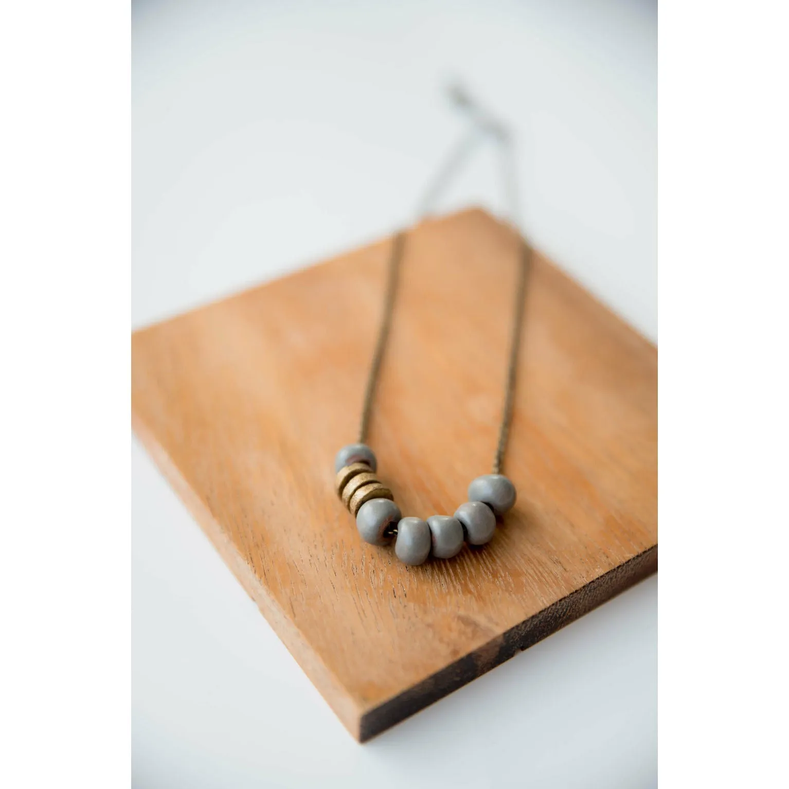 Bel Koz Simple Bead Clay Necklace