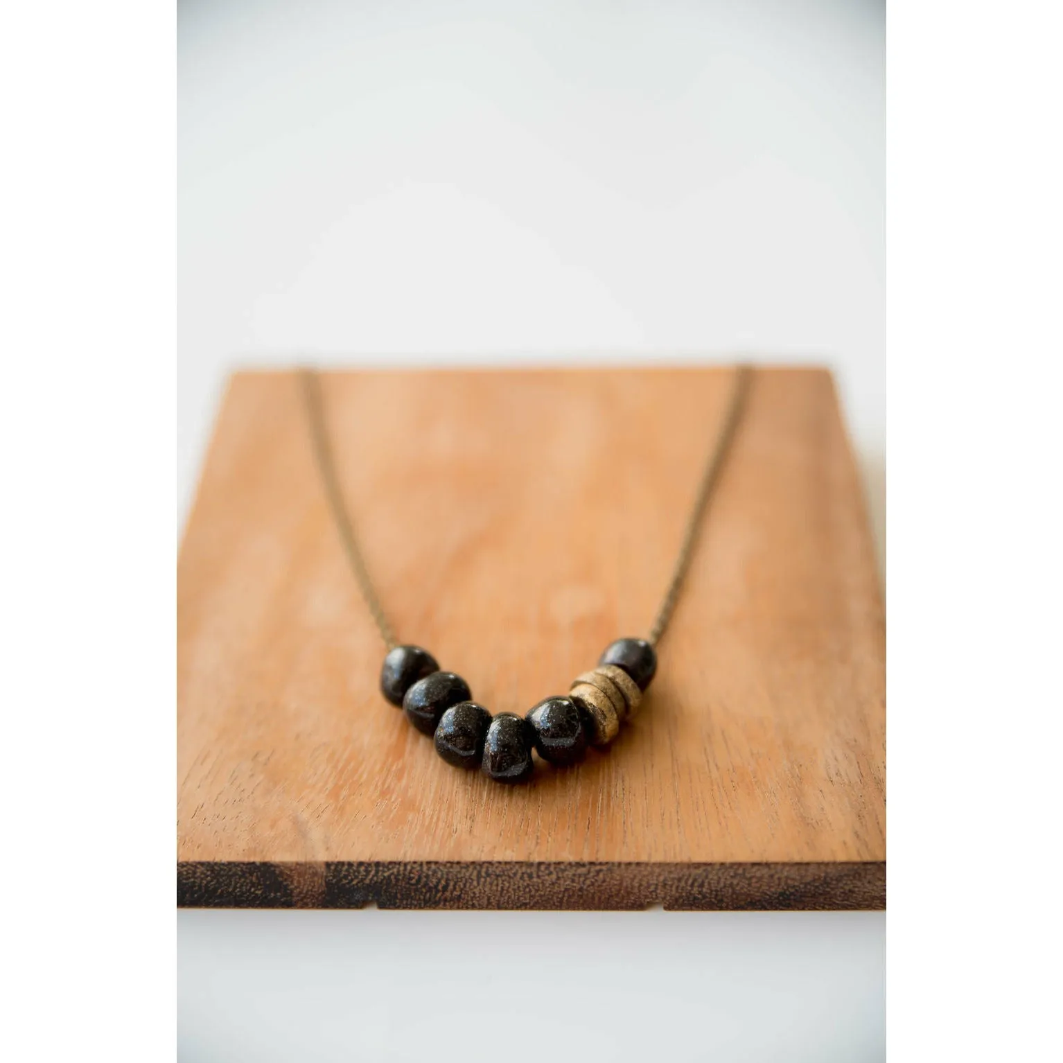 Bel Koz Simple Bead Clay Necklace