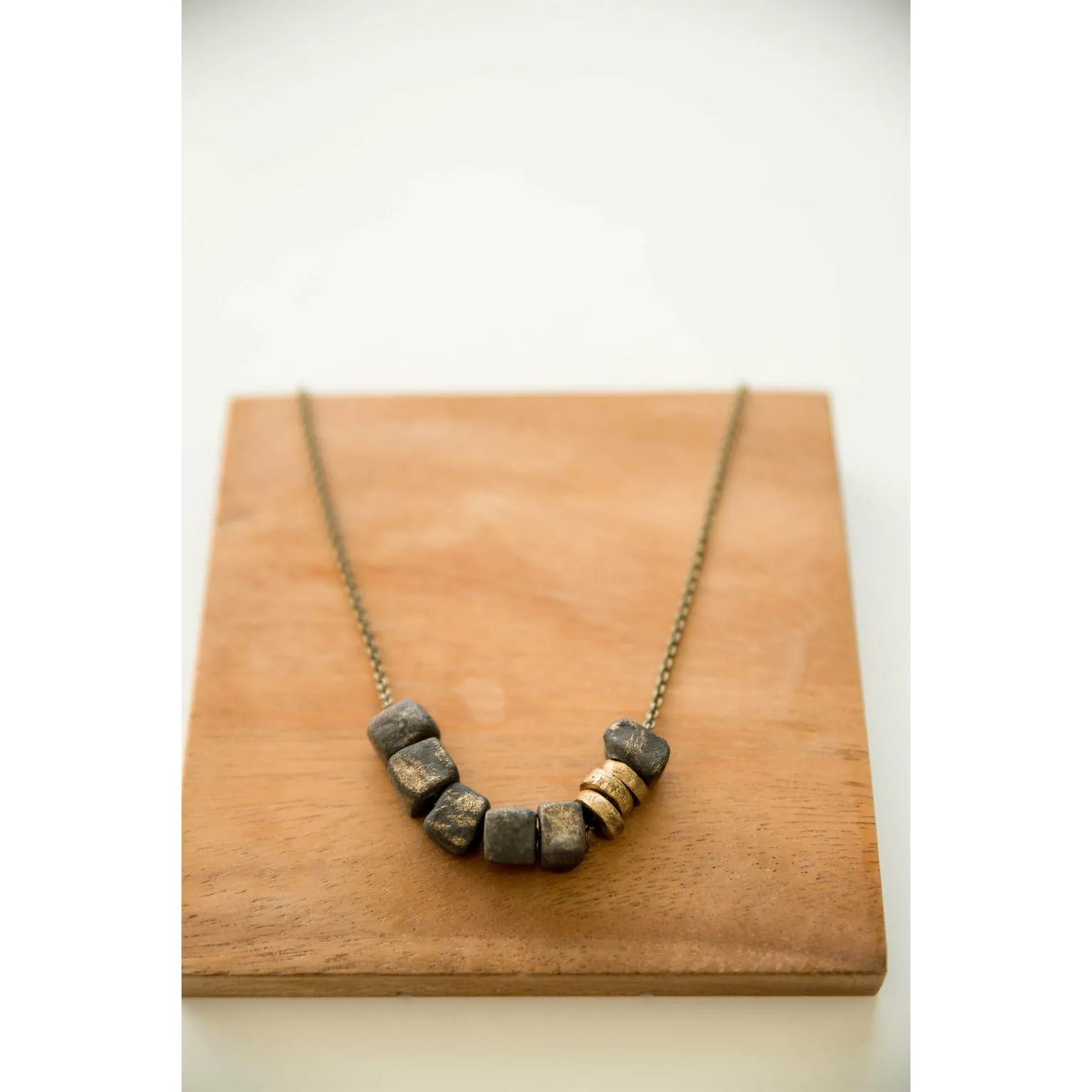 Bel Koz Simple Bead Clay Necklace