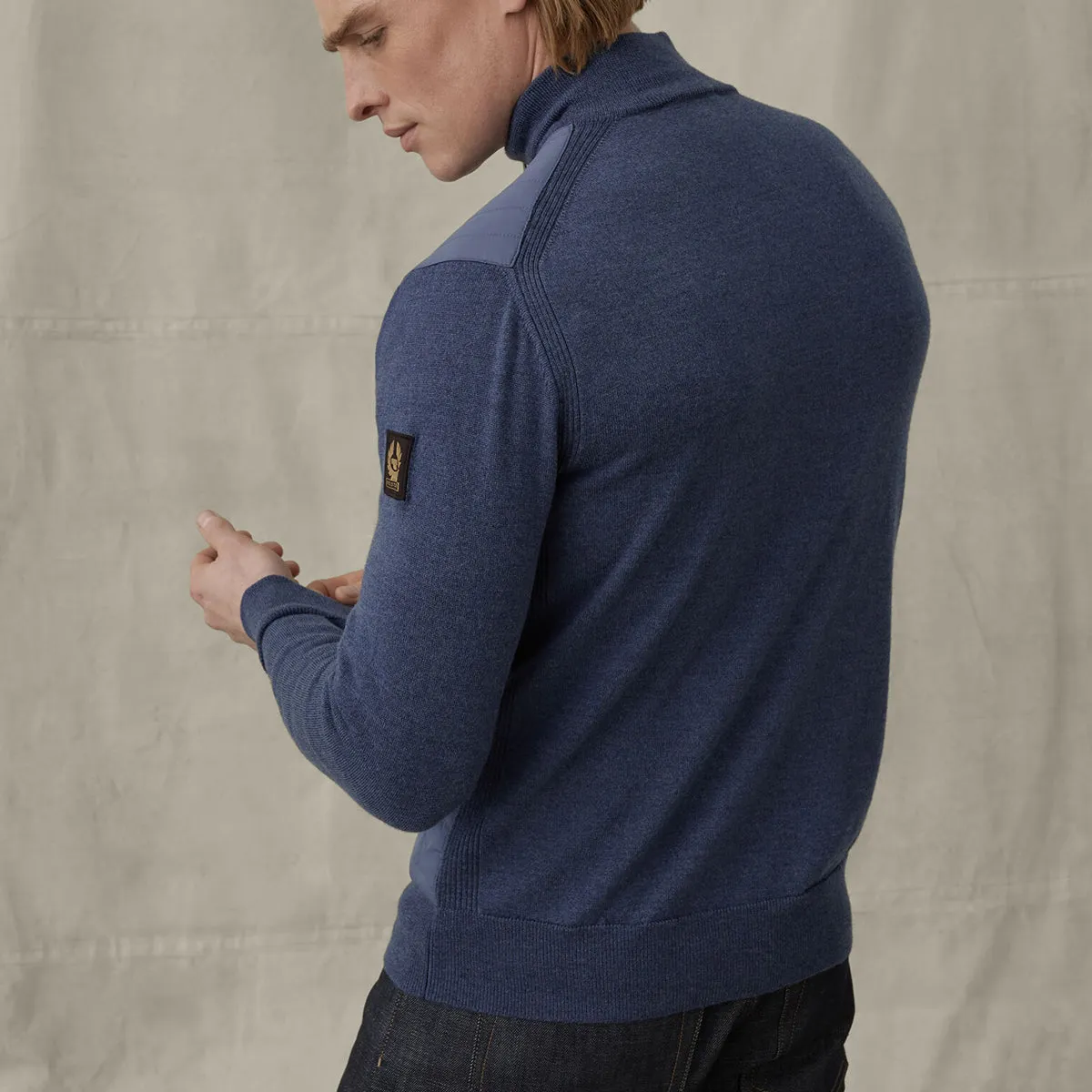 Belstaff - New Kelby Zip Cardigan in Racing Blue