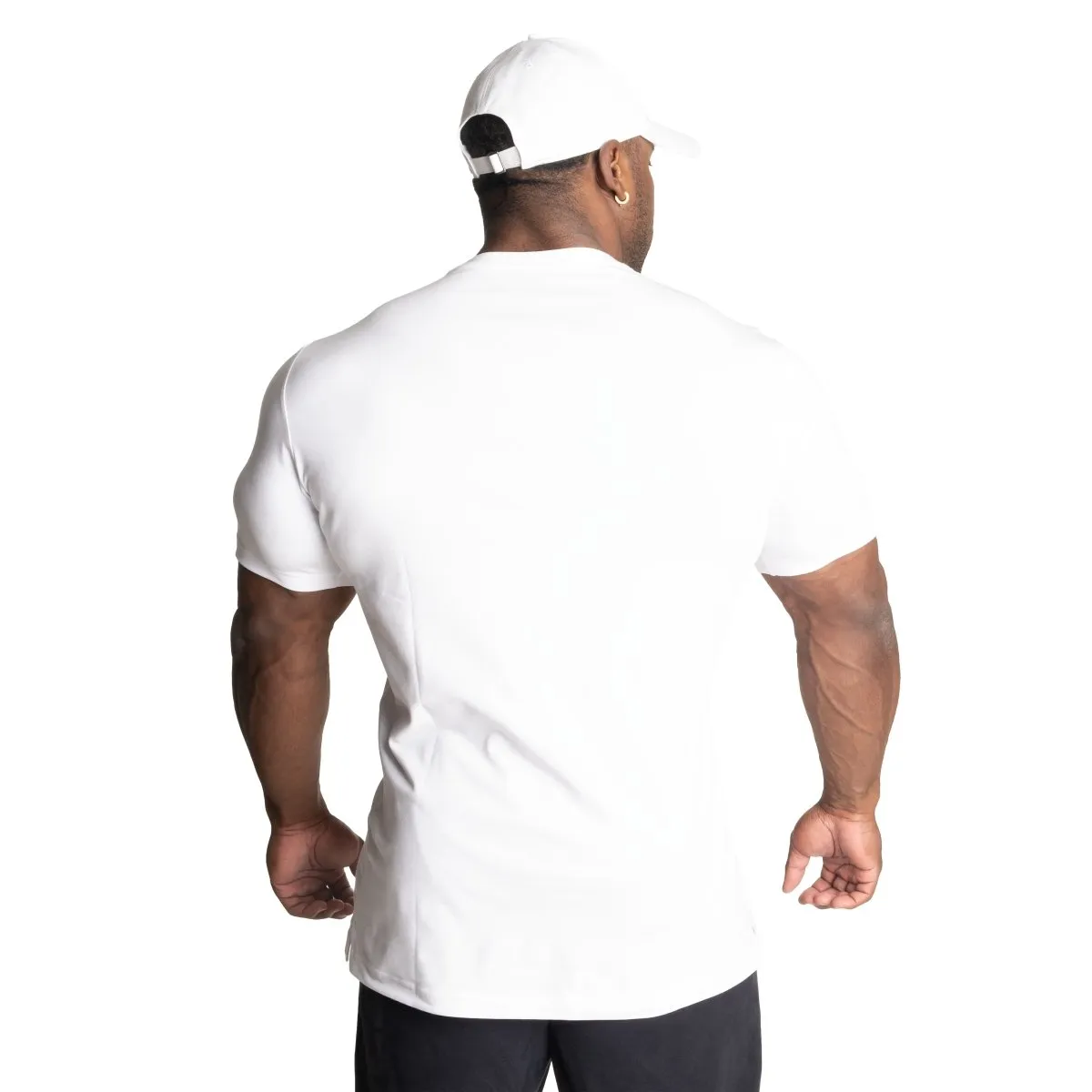 Better Bodies Basic Tapered Tee - White/Red