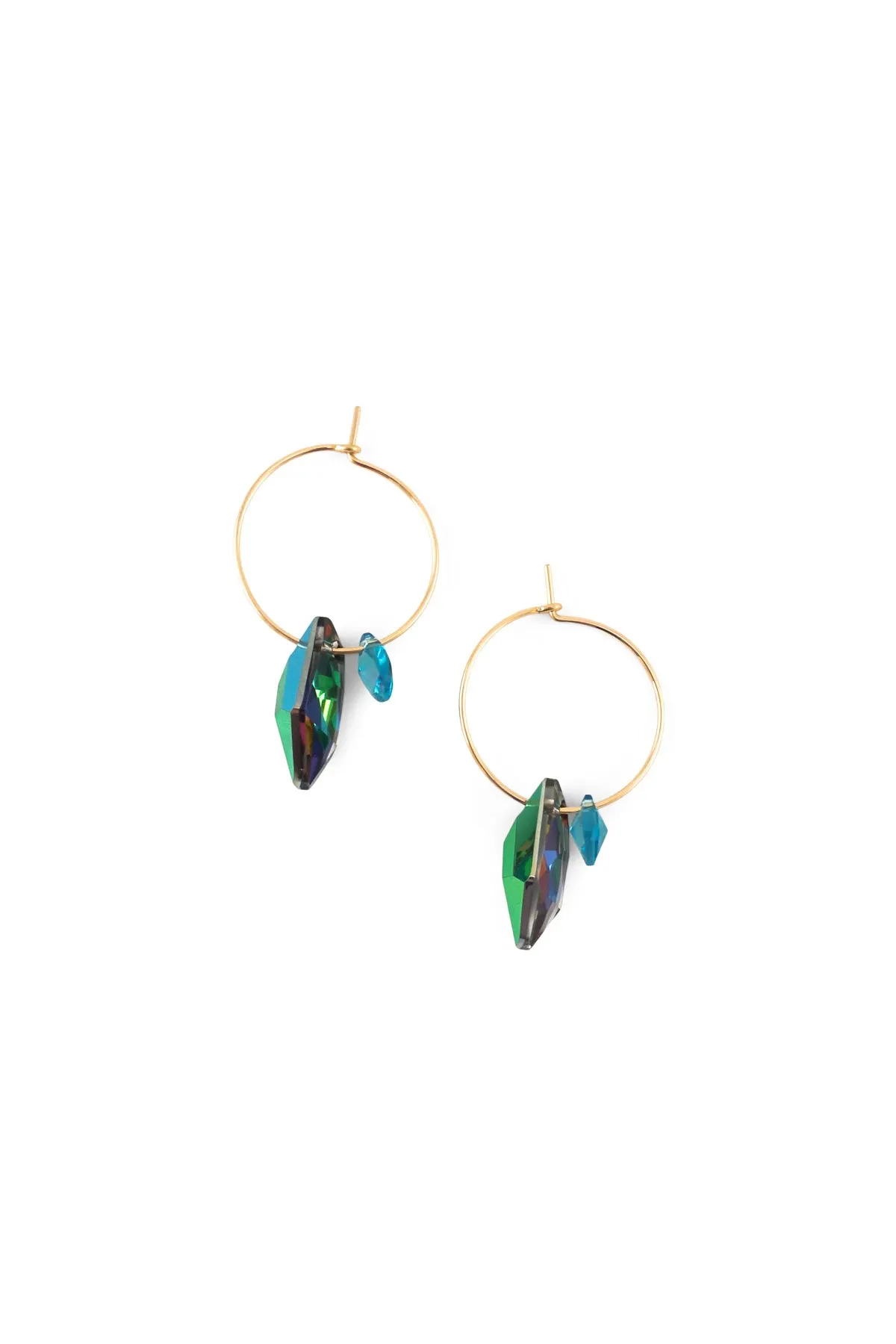 Bird of Paradise Earrings - Sky Blue