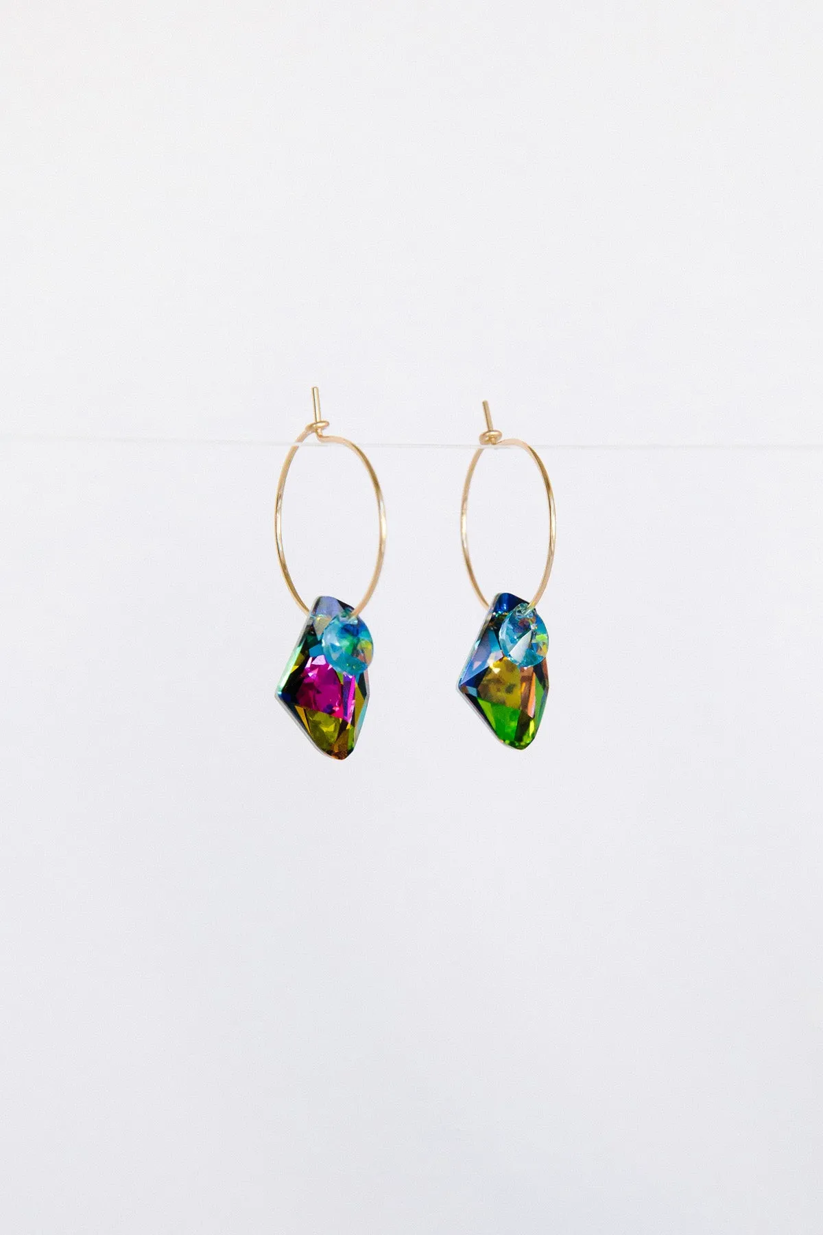 Bird of Paradise Earrings - Sky Blue