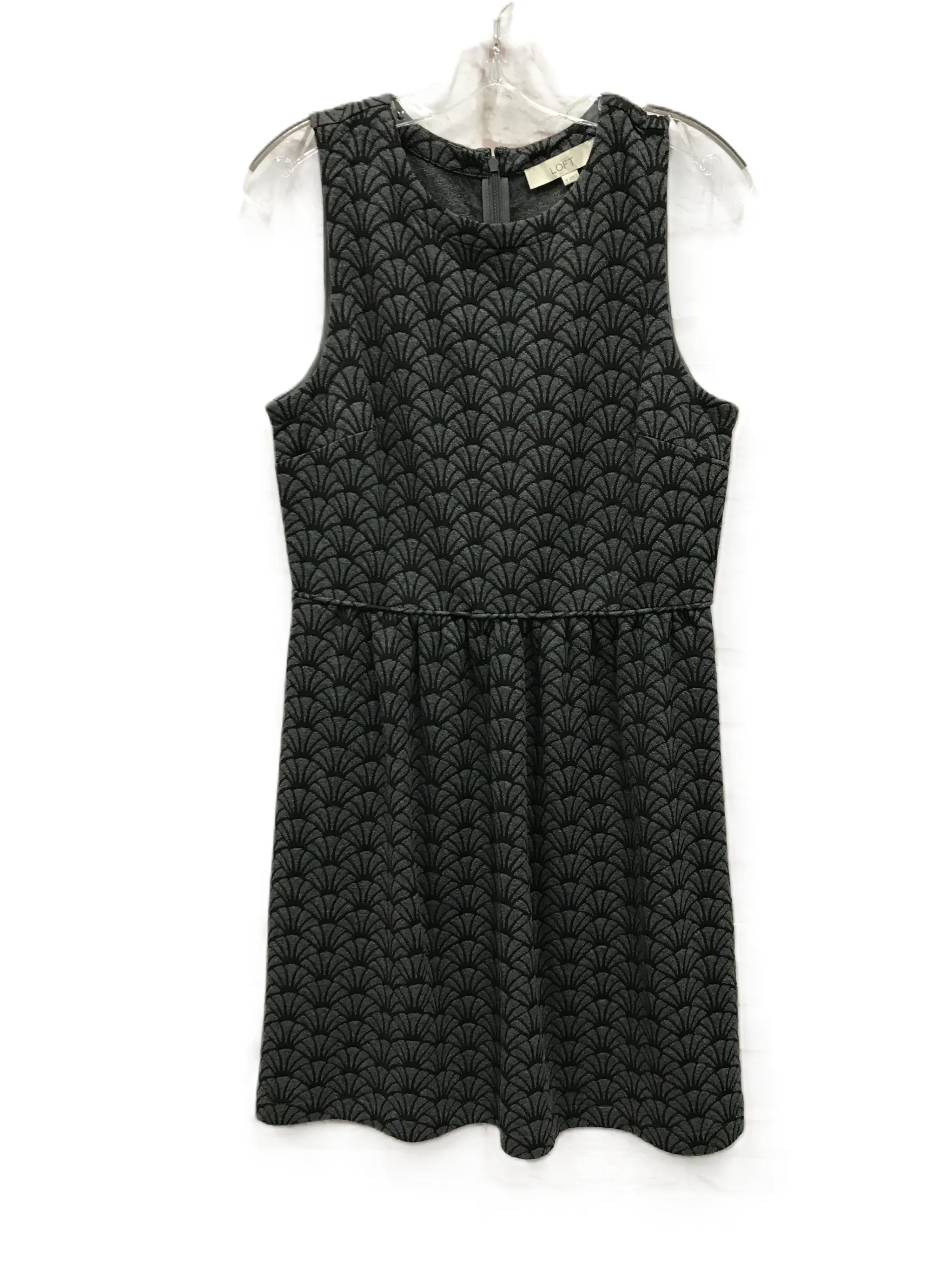 Black & Grey Dress Casual Short By Loft, Size: M