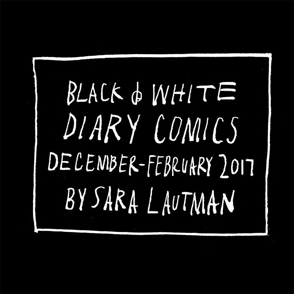 Black & White Diary Comics: December - February 2017