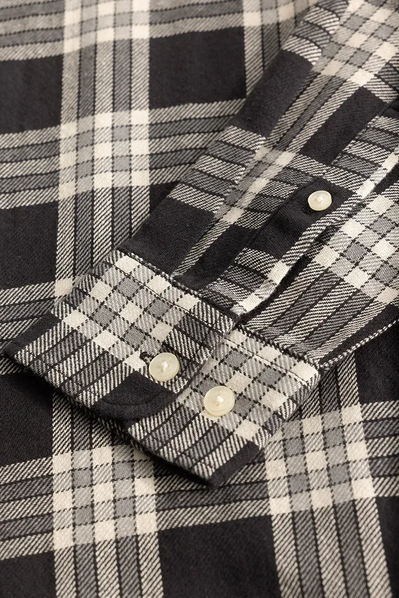 Black Checks Slim Fit Shirt