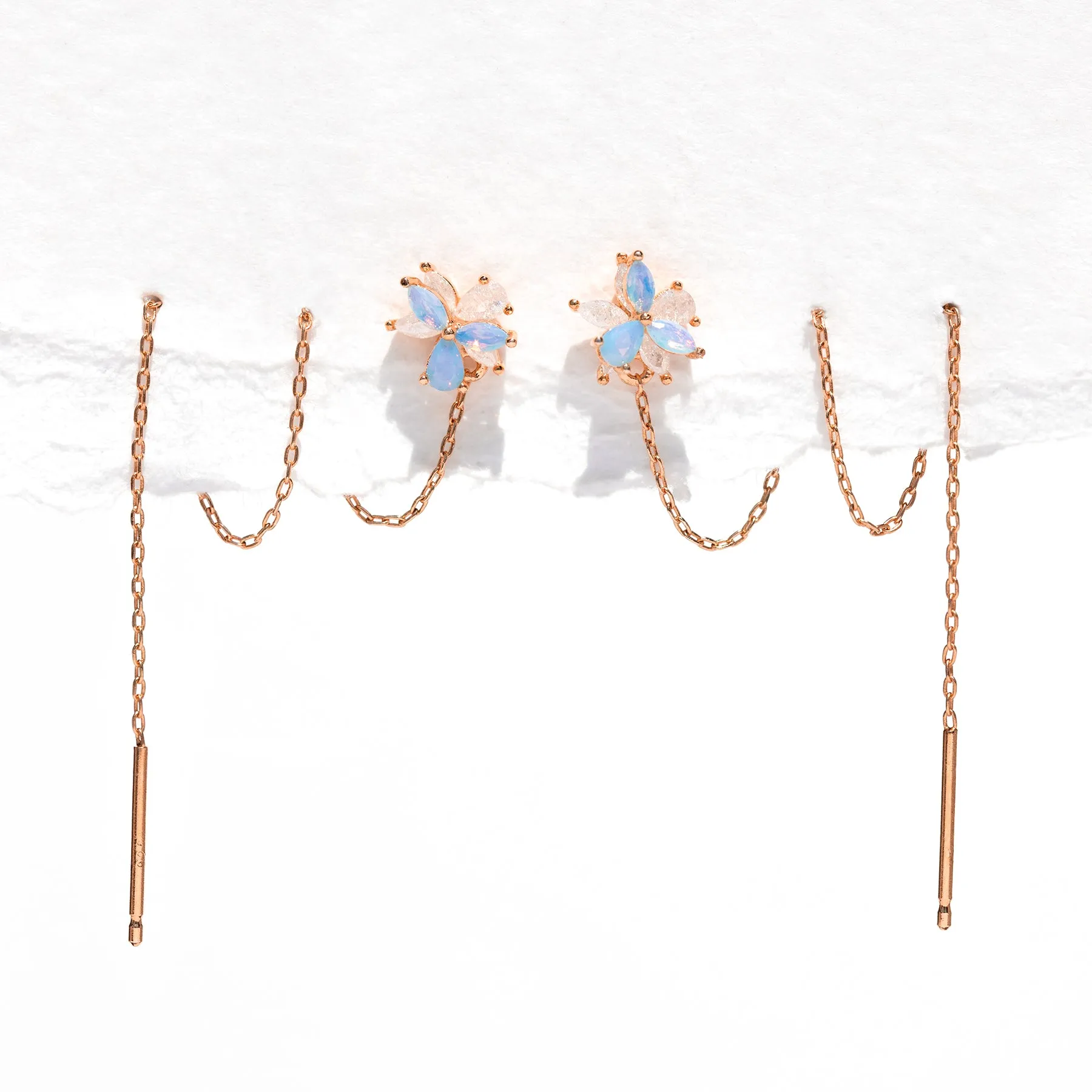 Bluebell Blossom Threader Earrings