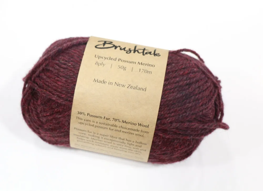 Brushtale New Zealand Upcycled Possum Merino DK/8Ply Yarn