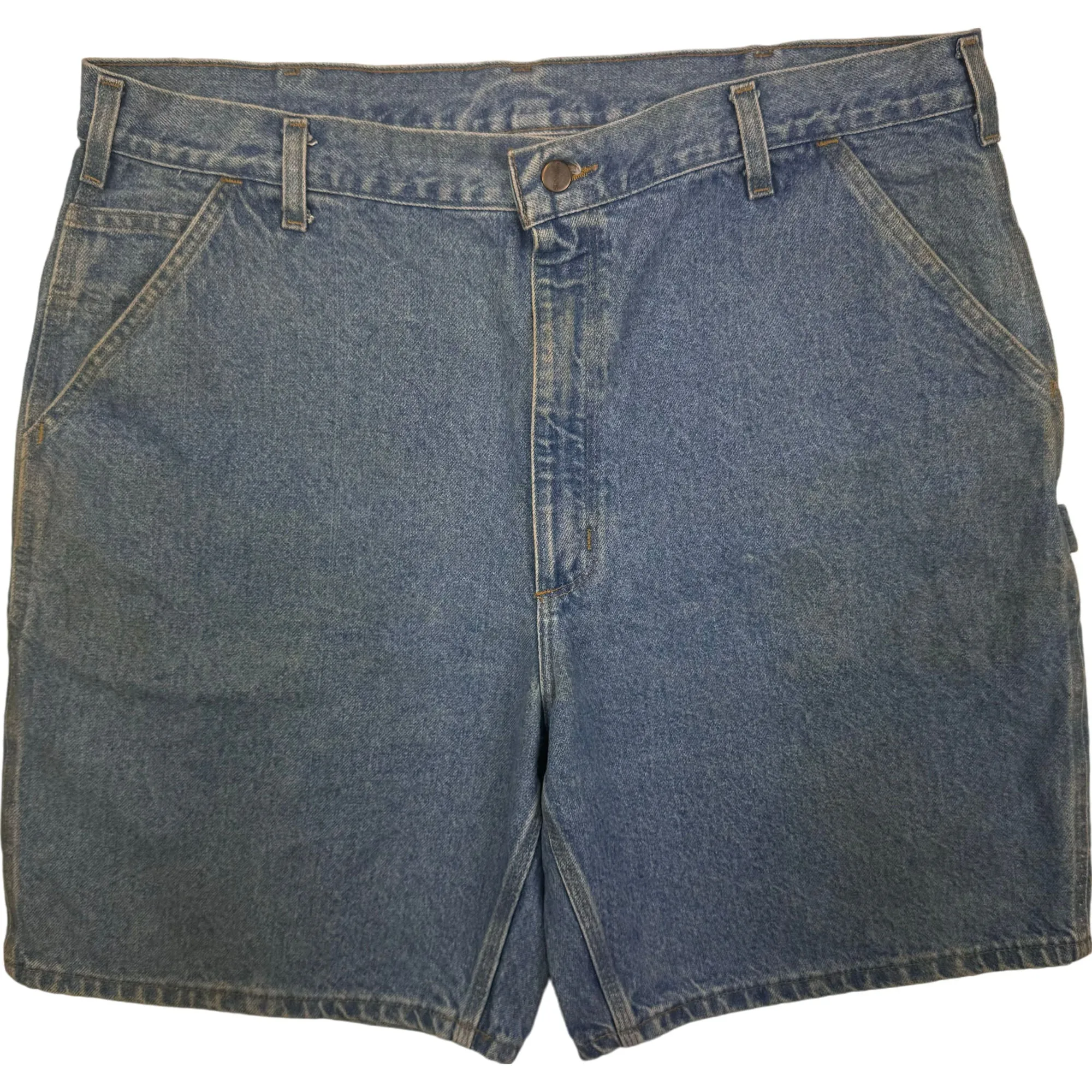 Carhartt Denim Workwear Carpenter Shorts Jorts Blue