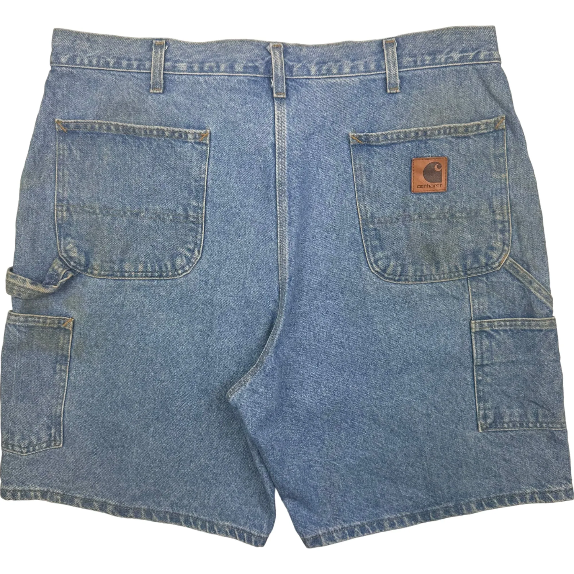 Carhartt Denim Workwear Carpenter Shorts Jorts Blue