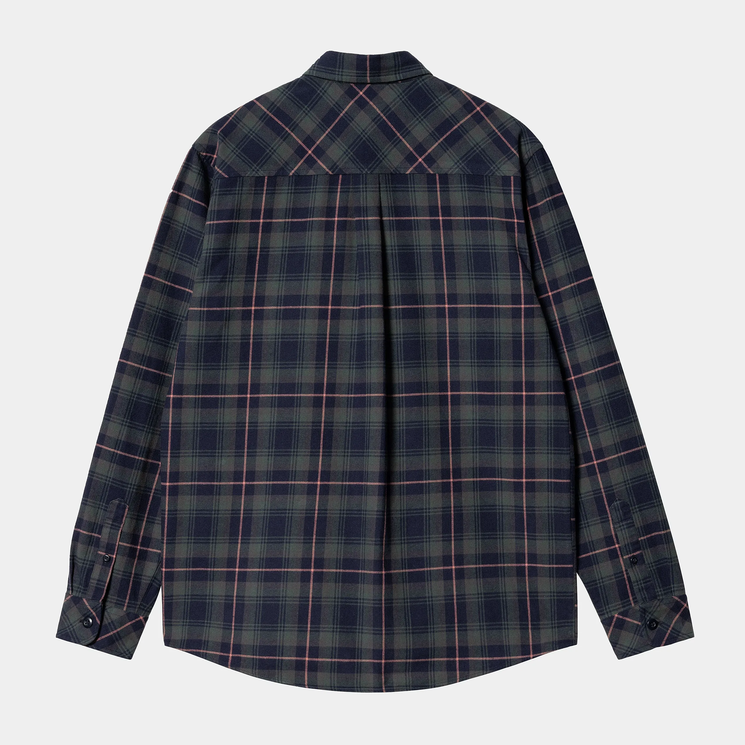 Carhartt Lermond Shirt Check Juniper / Dark Navy