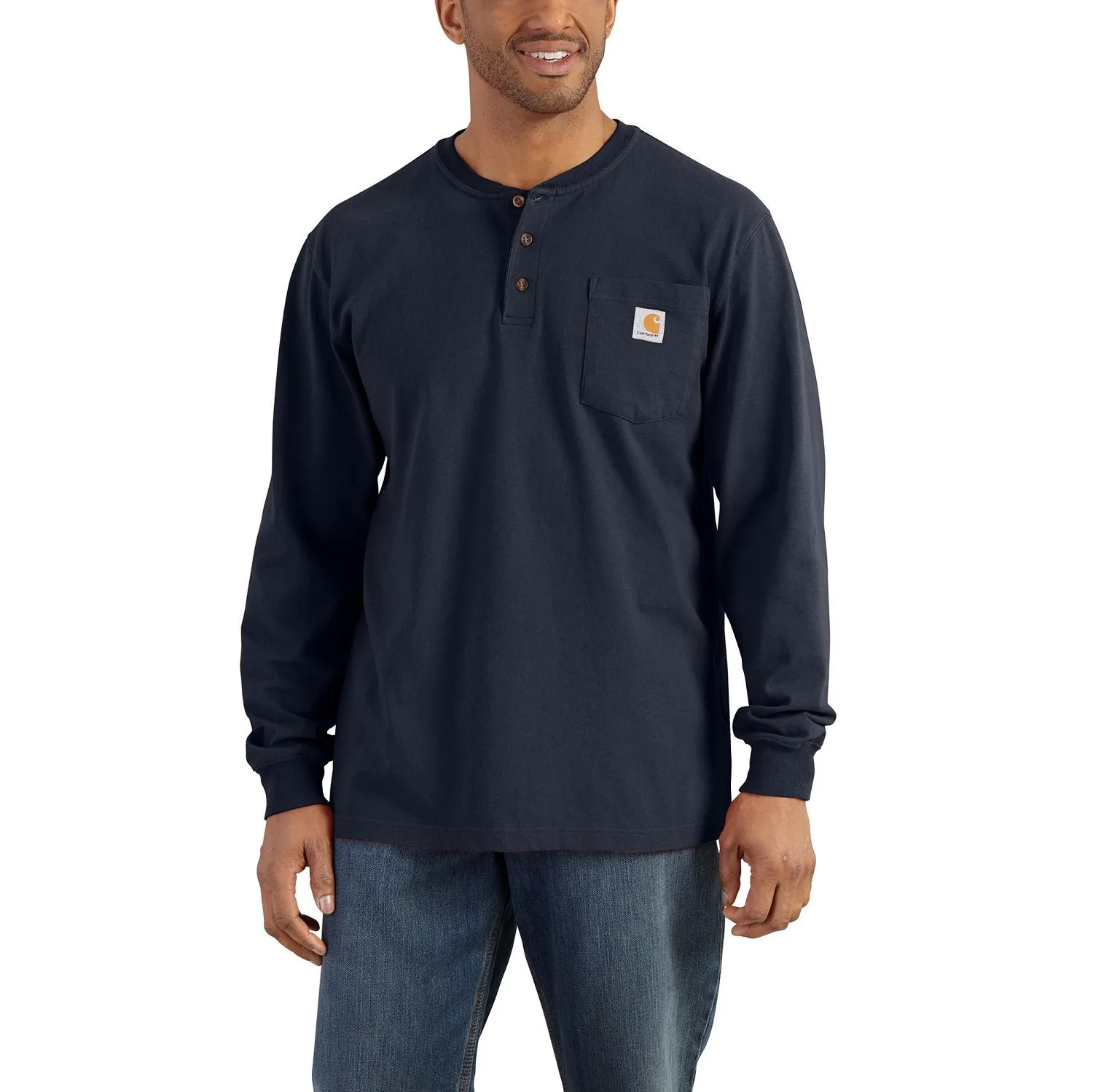 Carhartt Men's Long Sleeve Pocket Henley