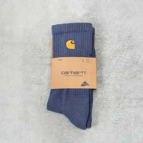 Carhartt WIP Chase Socks - Blue / Gold