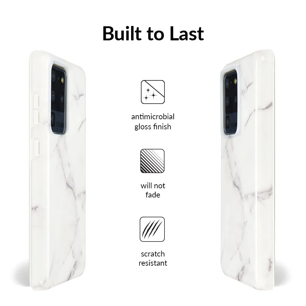 Carrara Marble Samsung Case