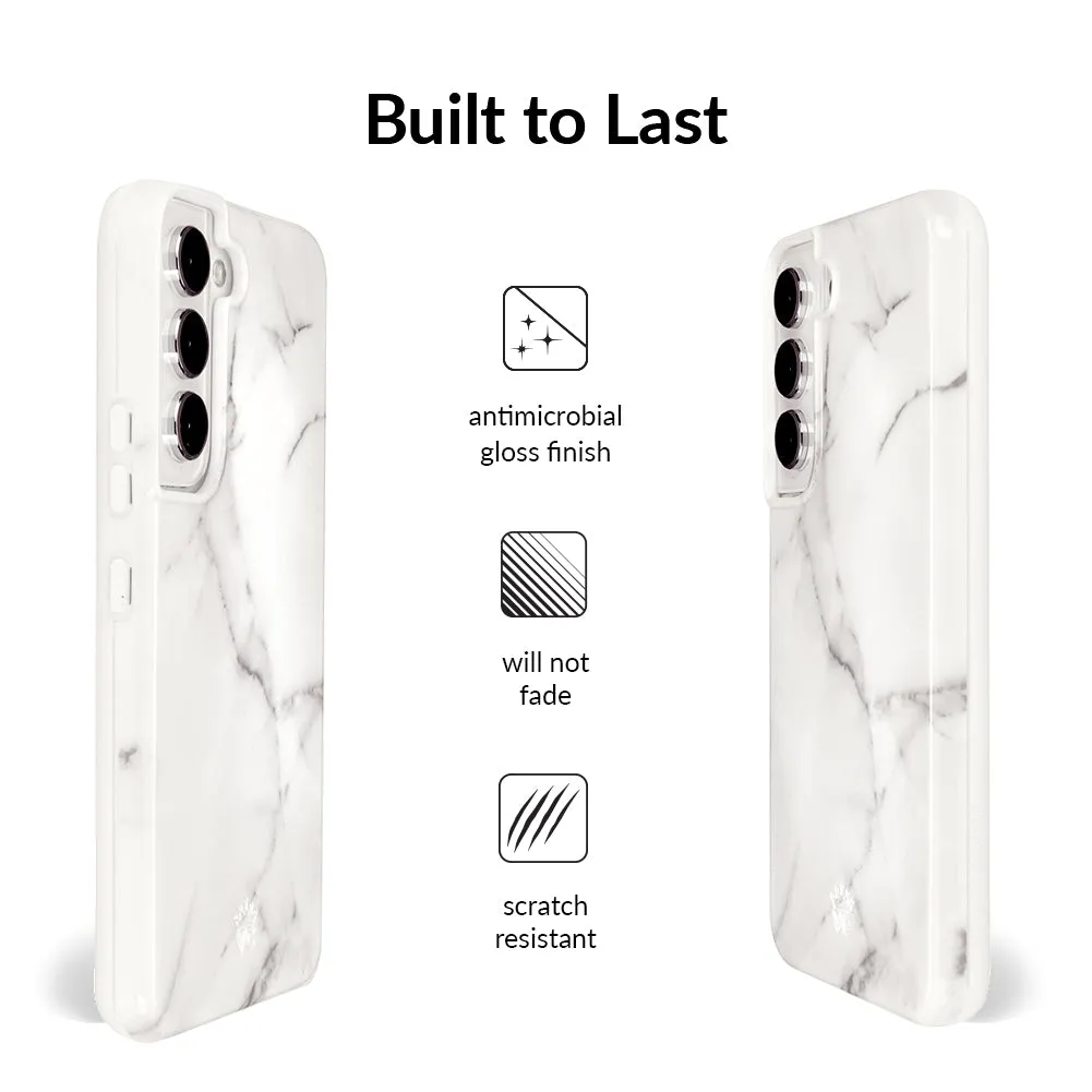 Carrara Marble Samsung Case