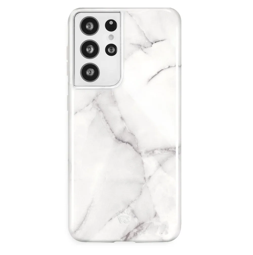 Carrara Marble Samsung Case