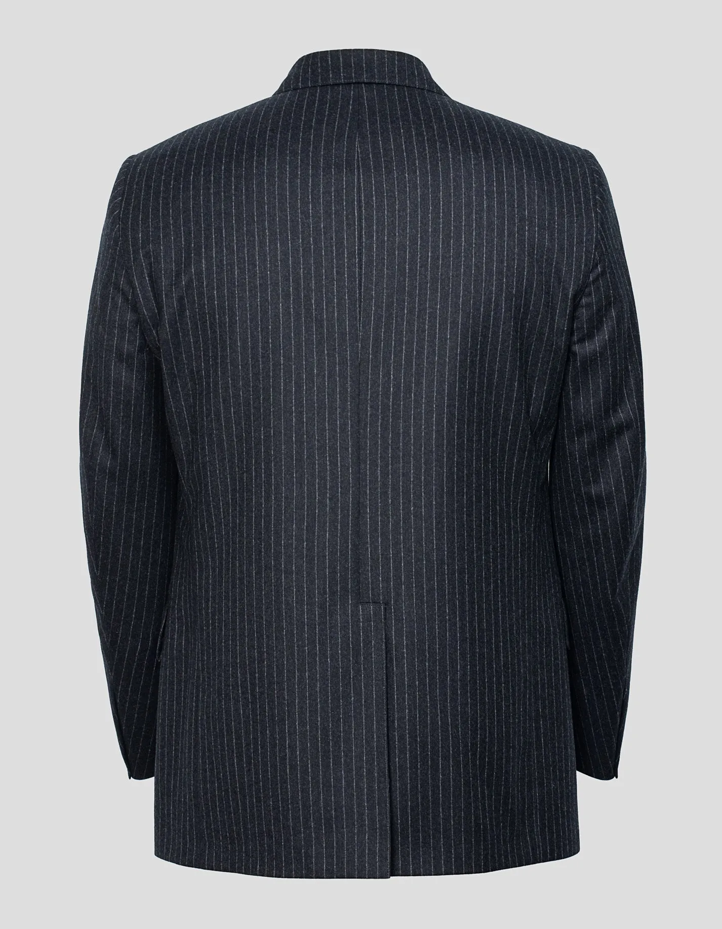 CHARCOAL CHALKSTRIPE FLANNEL SUIT