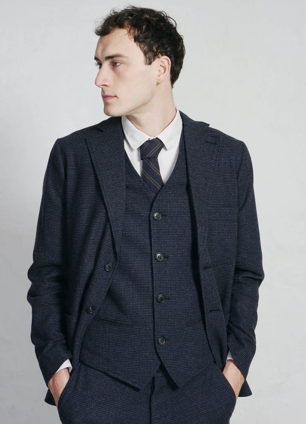 CHRIS | Classic Two Button Blazer | Midnight