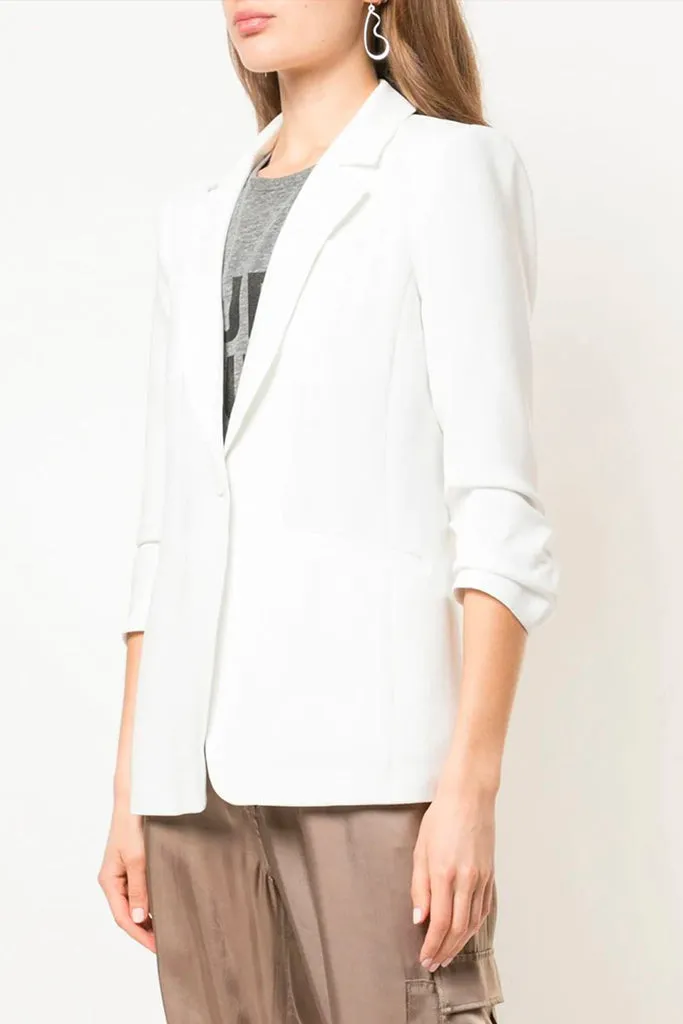 Cinq a Sept - Crepe khloe Blazer-Ivory