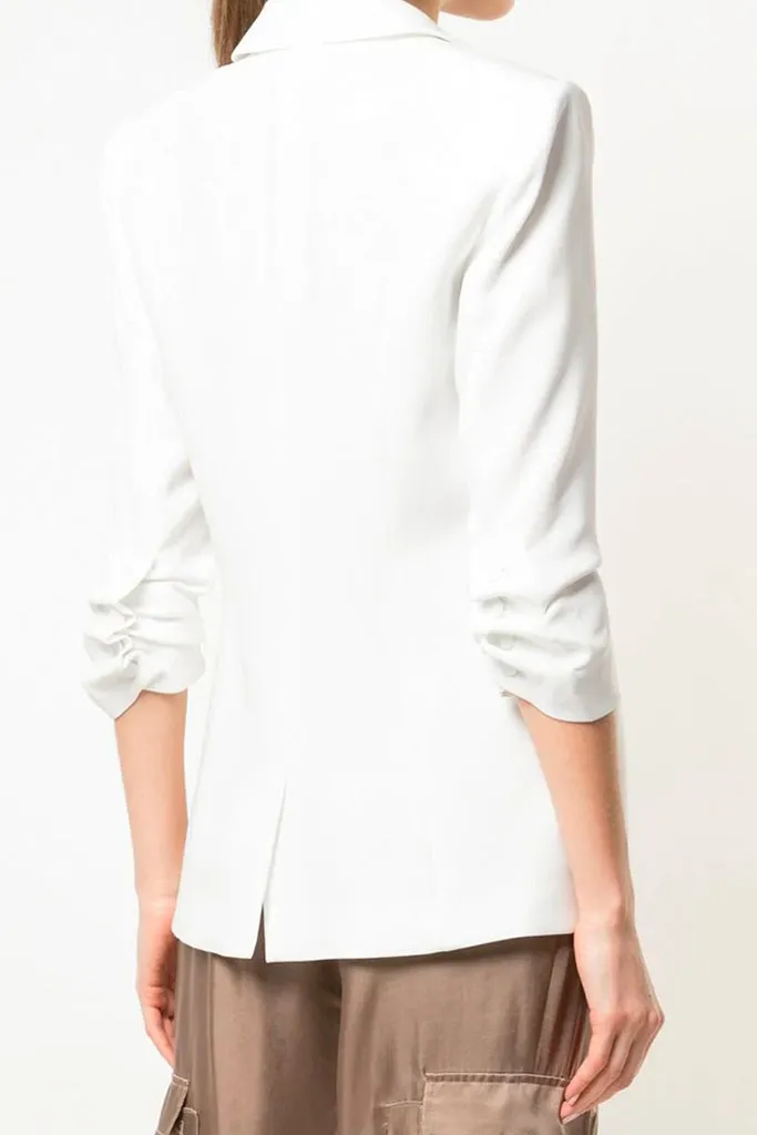 Cinq a Sept - Crepe khloe Blazer-Ivory